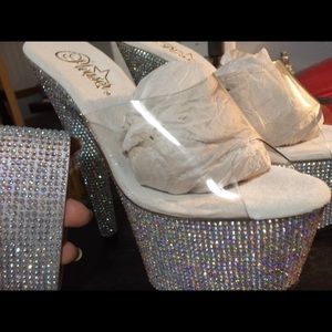 bejeweled stripper shoes